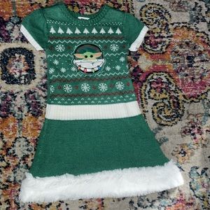 Baby Yoda Christmas dress